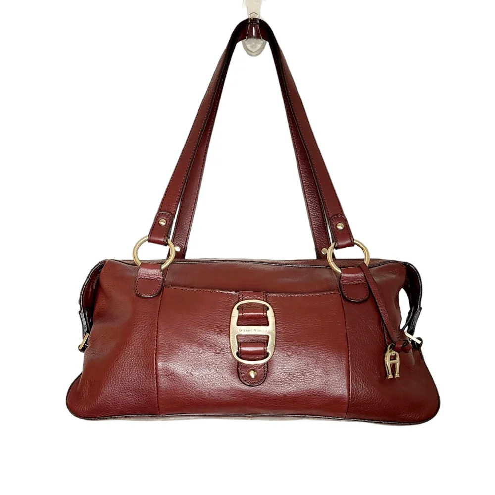 Vintage Etienne Aigner Leather Shoulder Bag - Picture 11 of 16